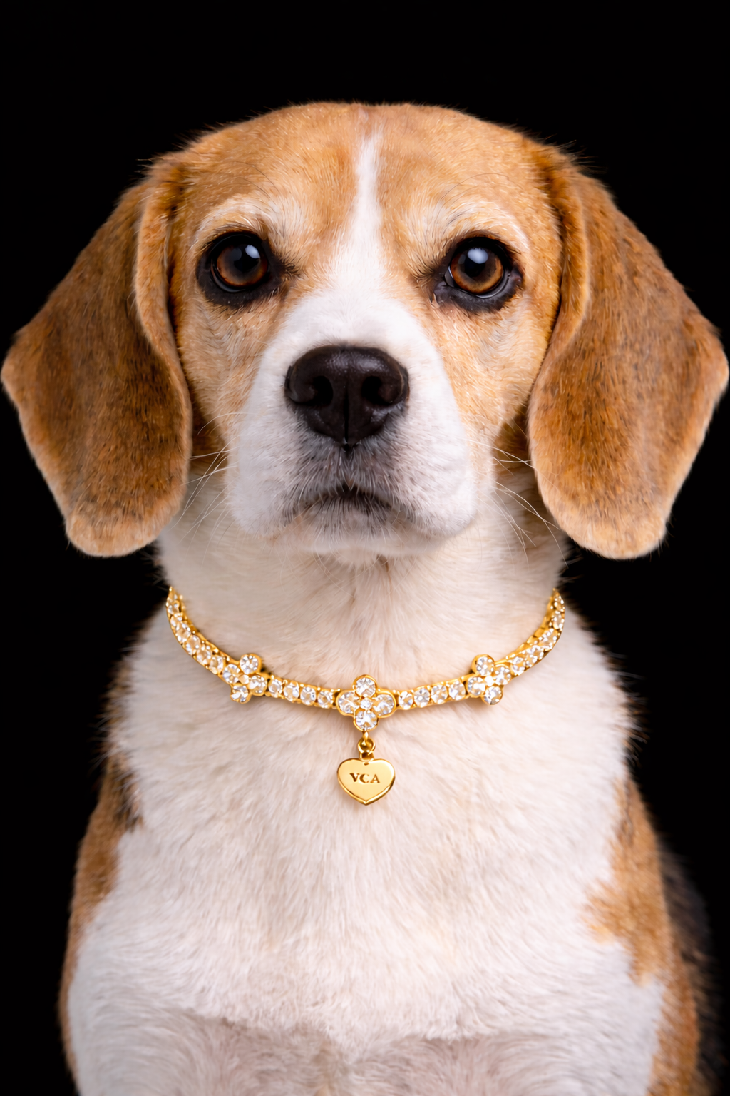 Clover CZ Tennis Necklace (Gold)