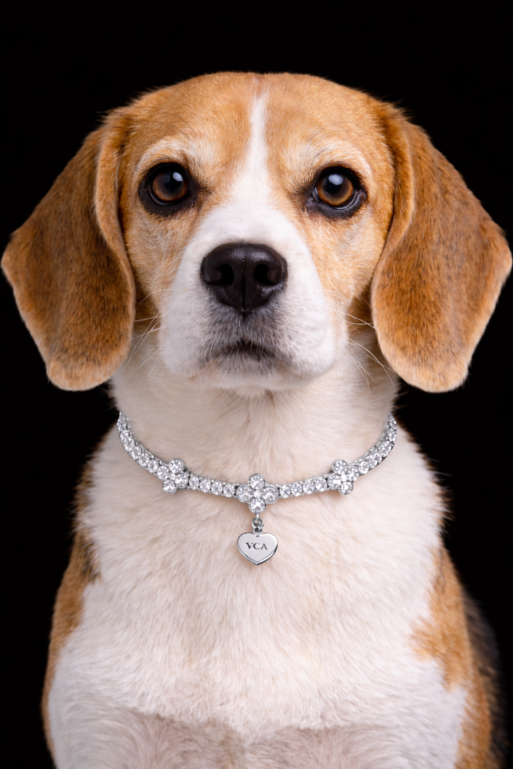 Clover CZ Tennis Necklace (Silver)