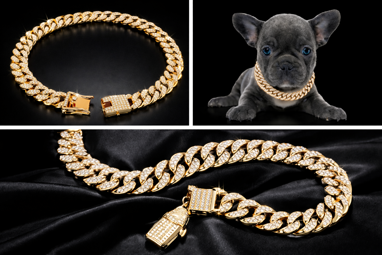 Iced Cuban Link Collar (Gold)