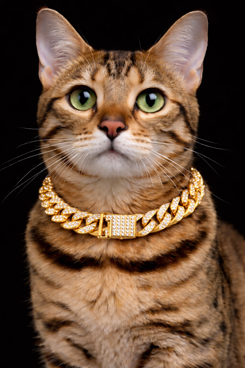 Iced Cuban Link Collar (Gold)